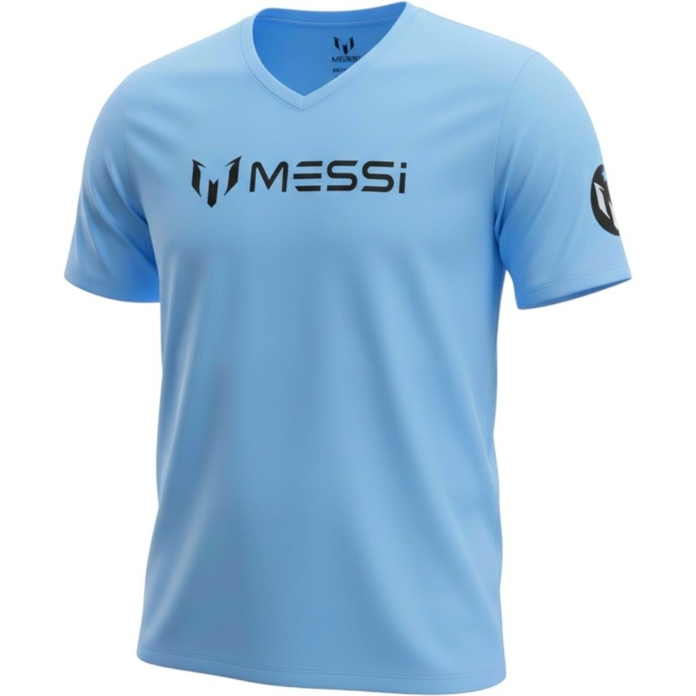 Messi Graphic Jersey Shirt Mens 3XL Blue Polyester V-Neck Soccer Number 10 Sport